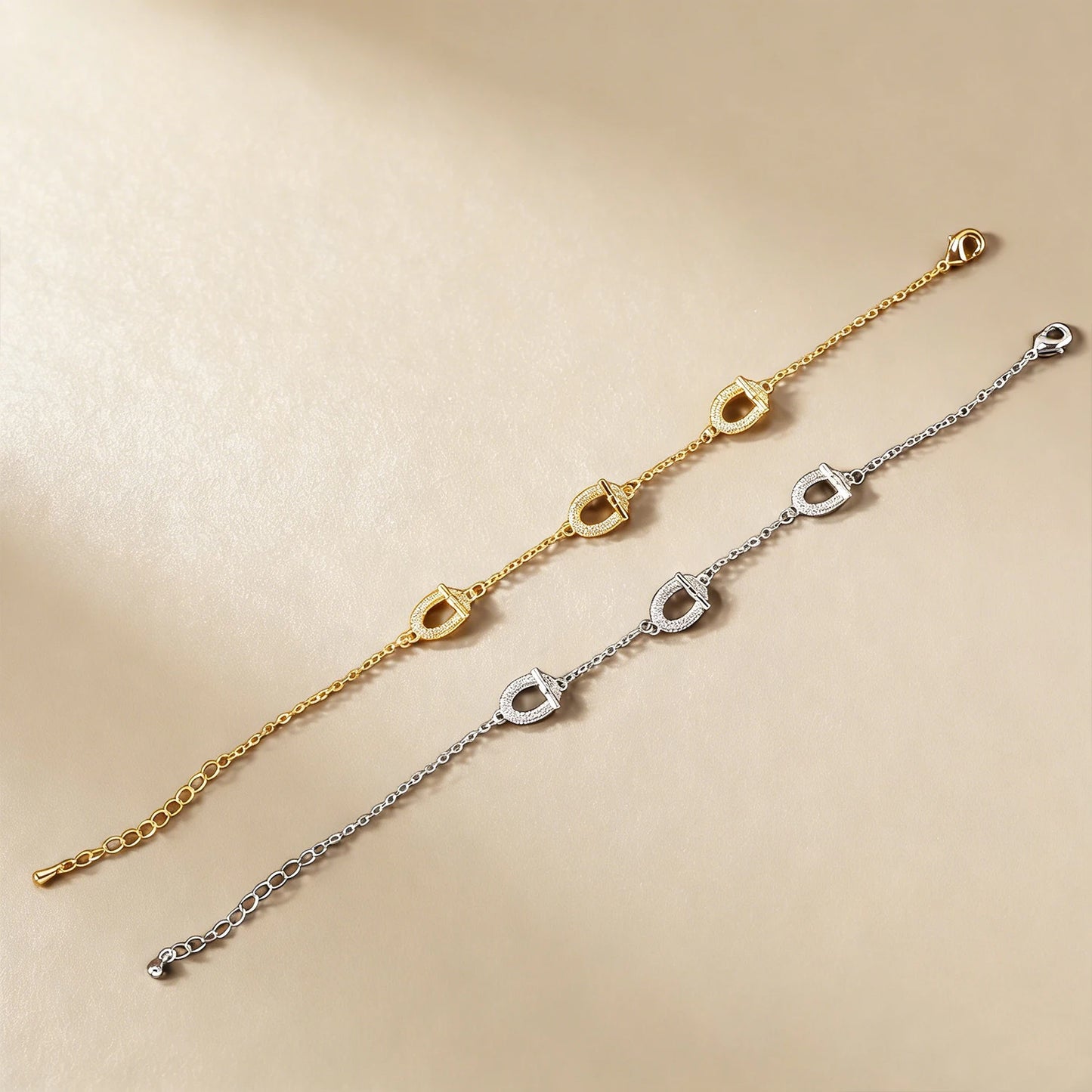 Light luxury style bracelet for Women,Stainless Steel Oval Bracelets, featuring zirconium stones Trendy Waterproof Jewelry Gift