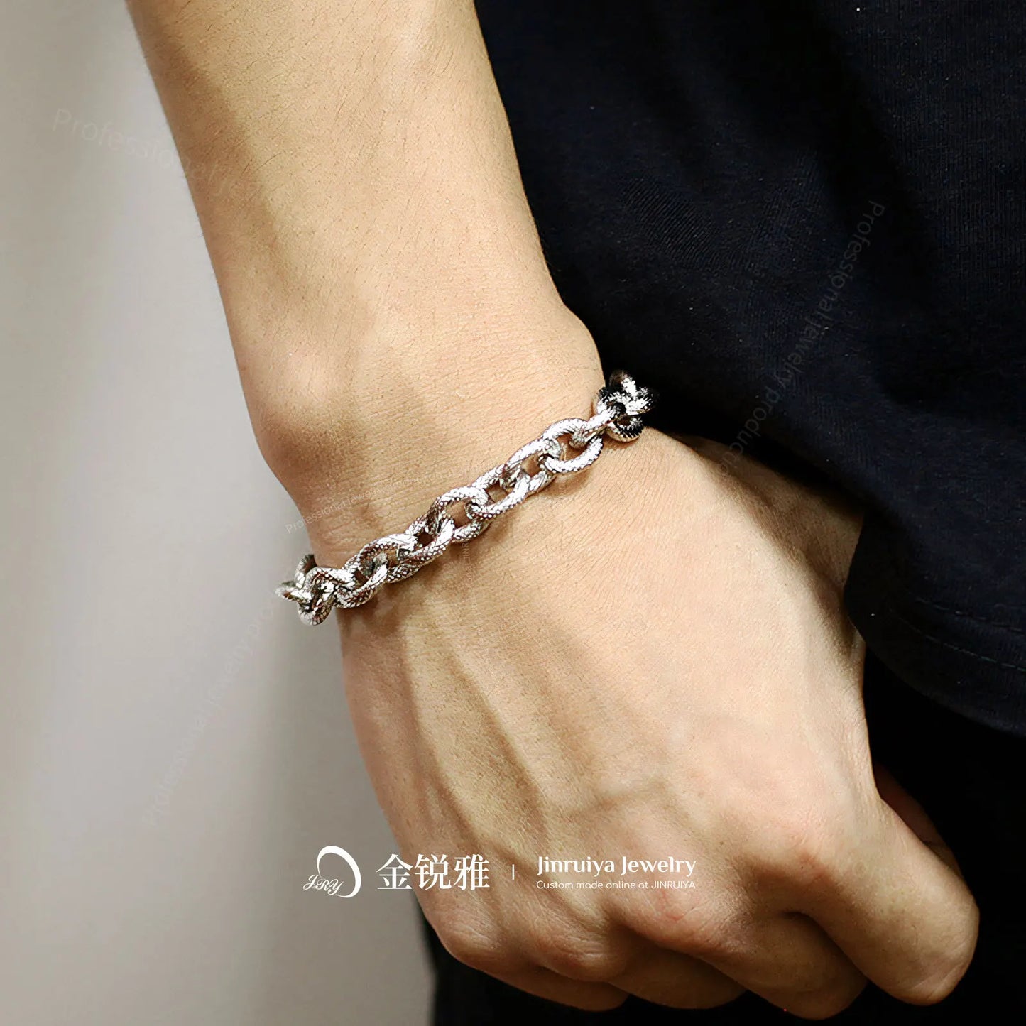 New 316L Stainless Steel Geometric Thick Chain Bracelet Bangles for Women Trendy 18K Gold Plated Waterproof Jewelry Gift