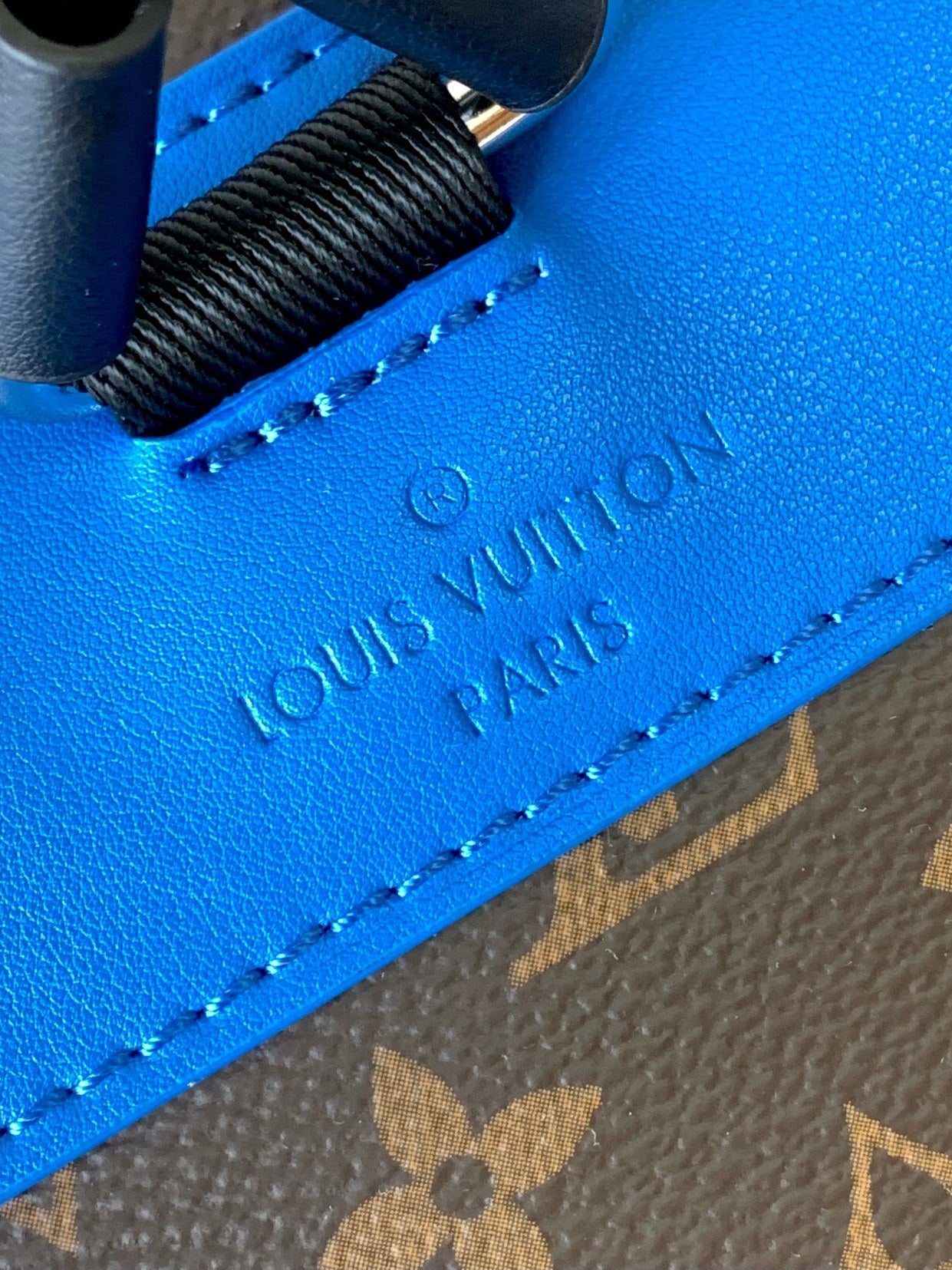 Lv Backpack with Blue