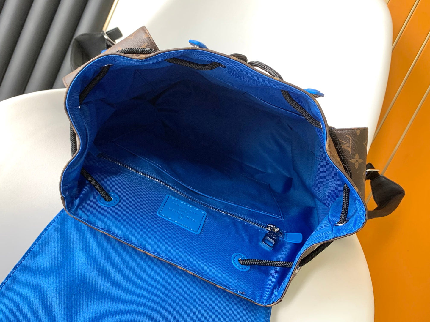 Lv Backpack with Blue